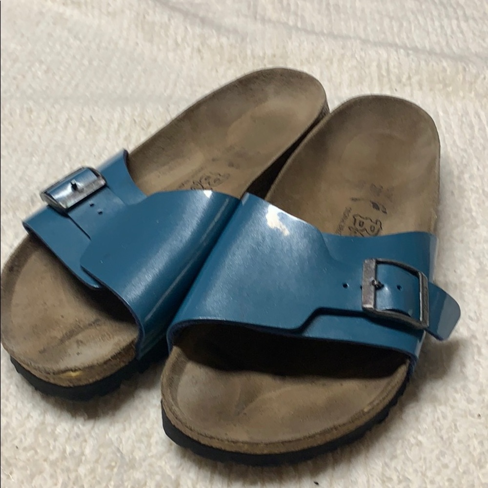 Birki’s by Birkenstock Catalina shimmery blue !!